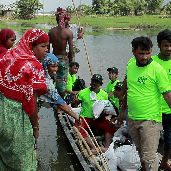 Relief Distribution During Flood and Cyclone